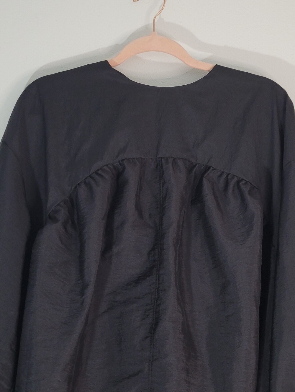 ASOS WOMEN Black Long Sleeve Tie-Detail Dress SIZE 18. - Picture 4 of 9